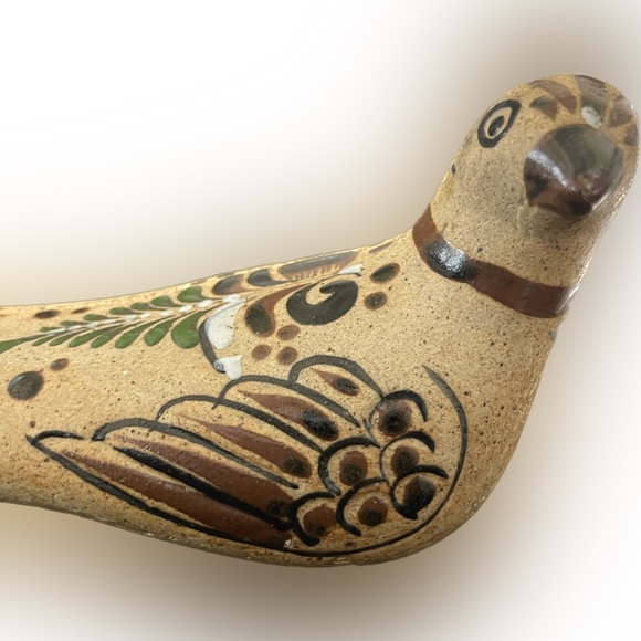 Vintage Signed Netzi Mexico Sandstone Pottery Bird Figurine Acapulco Souvenir - Picture 7 of 9
